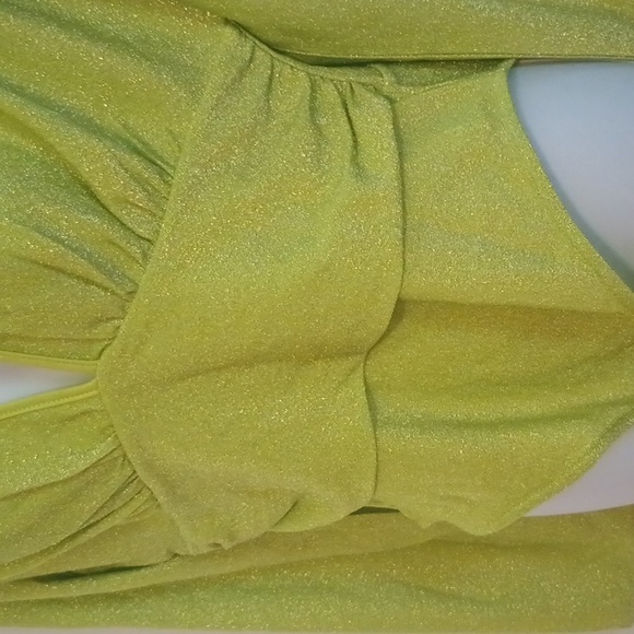 NWT SHEIN Lime Green Long Sleeve Women's Top - Picture 5 of 12